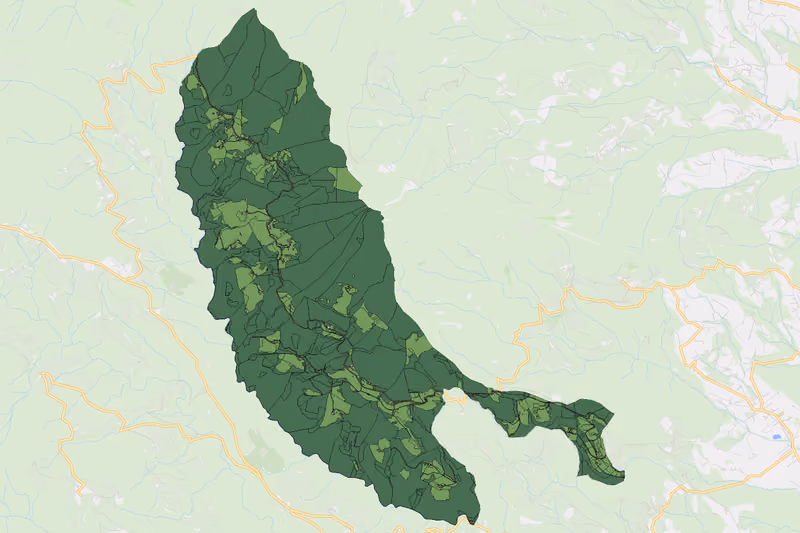 Kartenvorschau des Bodenverbrauchs der KG Sallegg