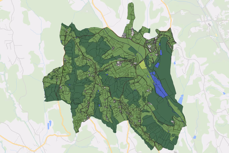 Kartenvorschau des Bodenverbrauchs der KG St. Josef (Weststeiermark)