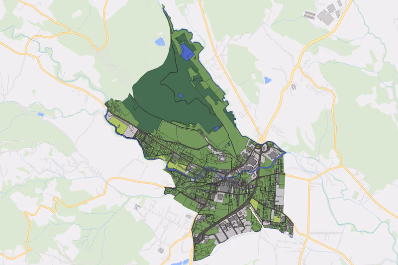 Kartenvorschau des Bodenverbrauchs der KG Stainz