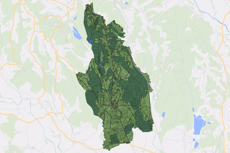 Kartenvorschau des Bodenverbrauchs der KG Wetzelsdorf