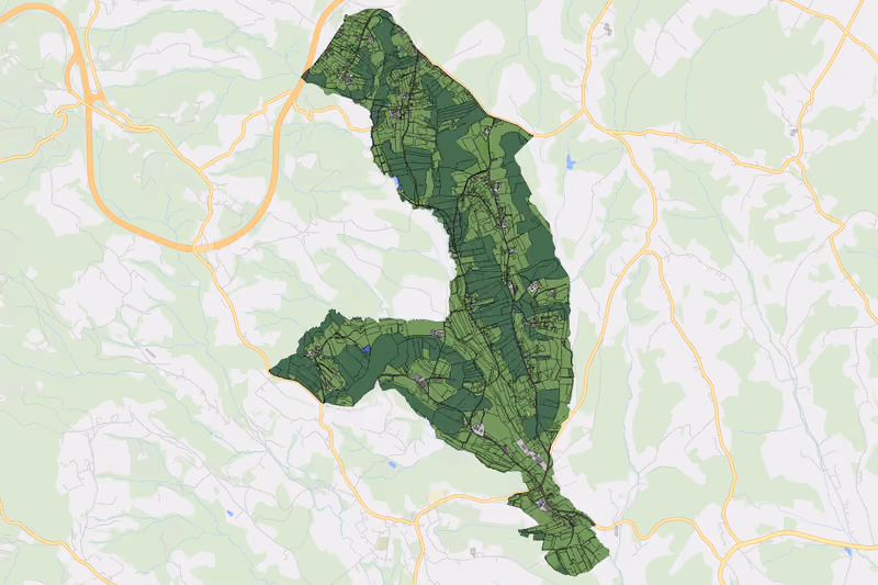 Kartenvorschau des Bodenverbrauchs der KG Zirknitz