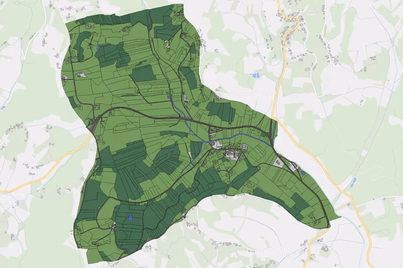 Kartenvorschau des Bodenverbrauchs der KG Kölldorf