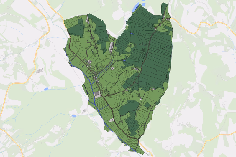 Kartenvorschau des Bodenverbrauchs der KG Neustift bei Kapfenstein