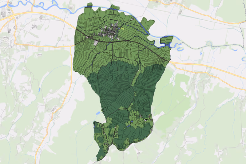Kartenvorschau des Bodenverbrauchs der KG Schiefer