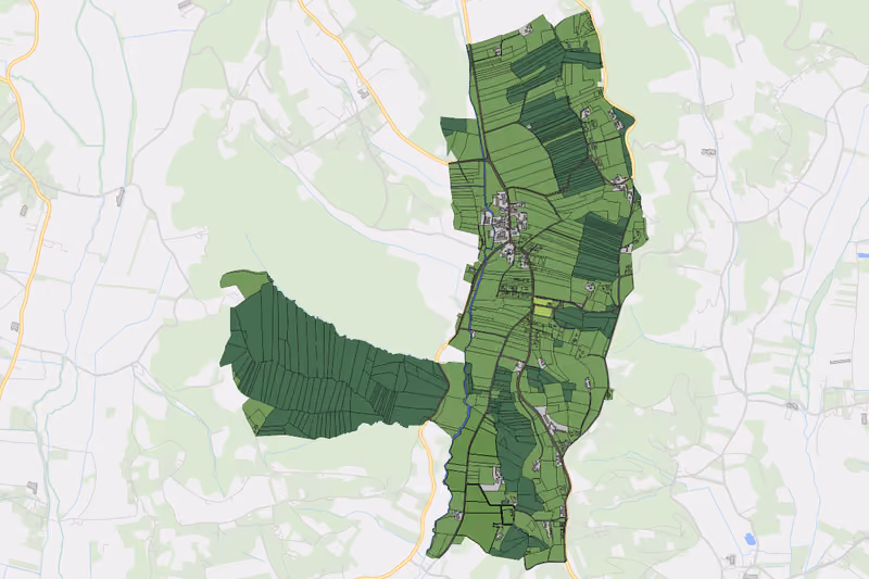 Kartenvorschau des Bodenverbrauchs der KG Krusdorf