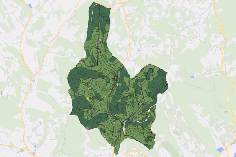 Kartenvorschau des Bodenverbrauchs der KG Maierdorf