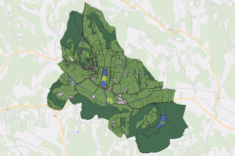 Kartenvorschau des Bodenverbrauchs der KG Riegersburg