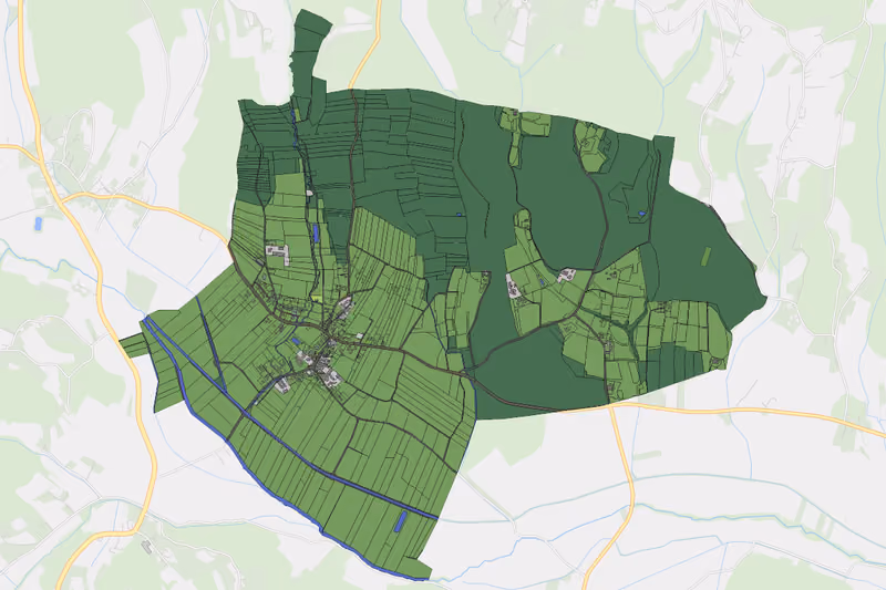 Kartenvorschau des Bodenverbrauchs der KG St. Kind