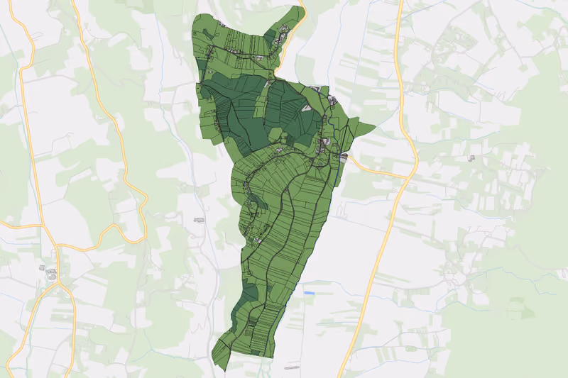 Kartenvorschau des Bodenverbrauchs der KG Waldsberg