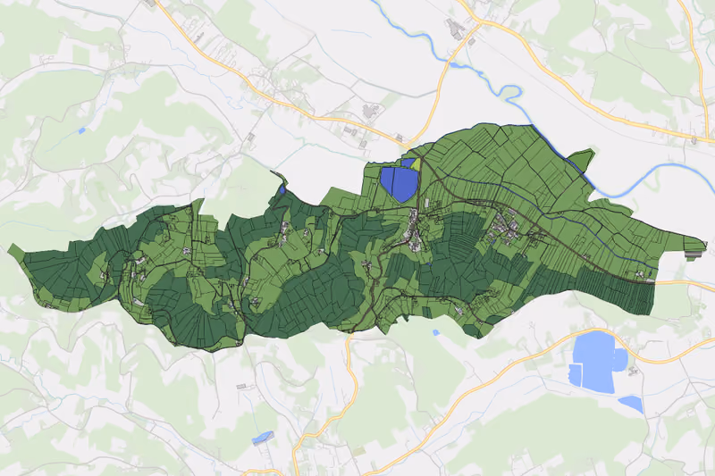 Kartenvorschau des Bodenverbrauchs der KG Unterstorcha