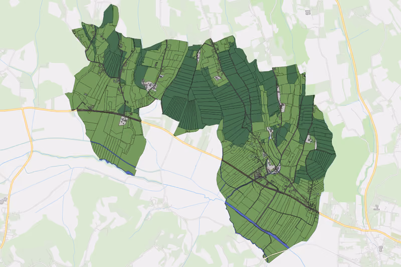 Kartenvorschau des Bodenverbrauchs der KG Aschbach