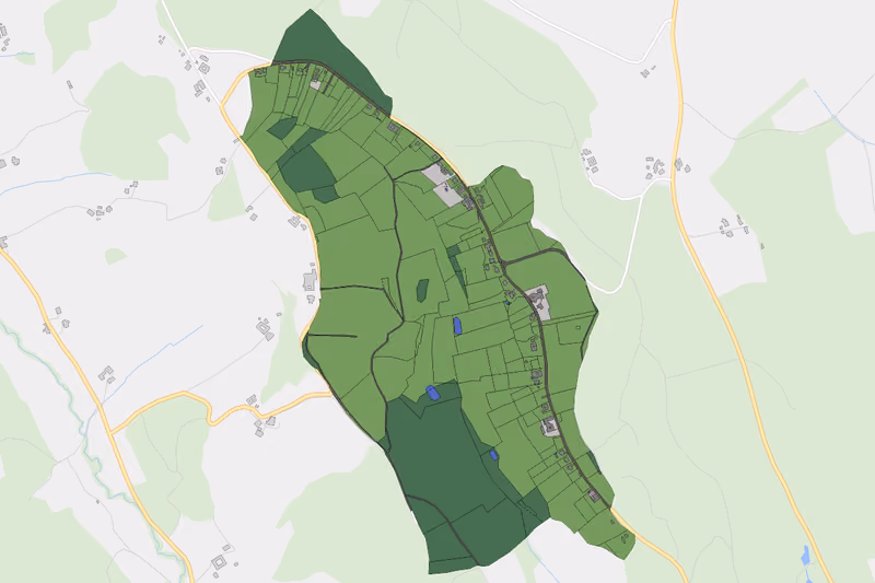 Kartenvorschau des Bodenverbrauchs der KG Dambach