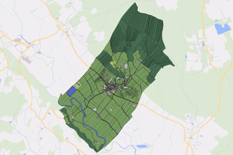 Kartenvorschau des Bodenverbrauchs der KG Großsteinbach