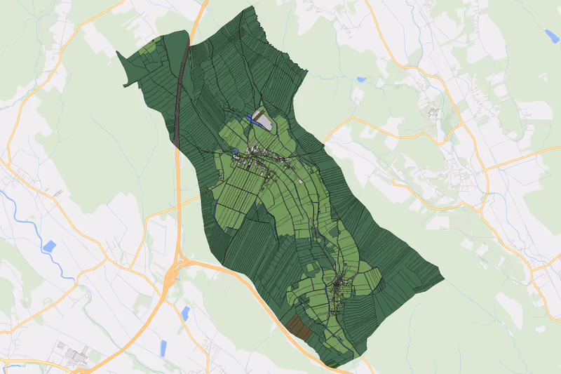 Kartenvorschau des Bodenverbrauchs der KG Lindegg