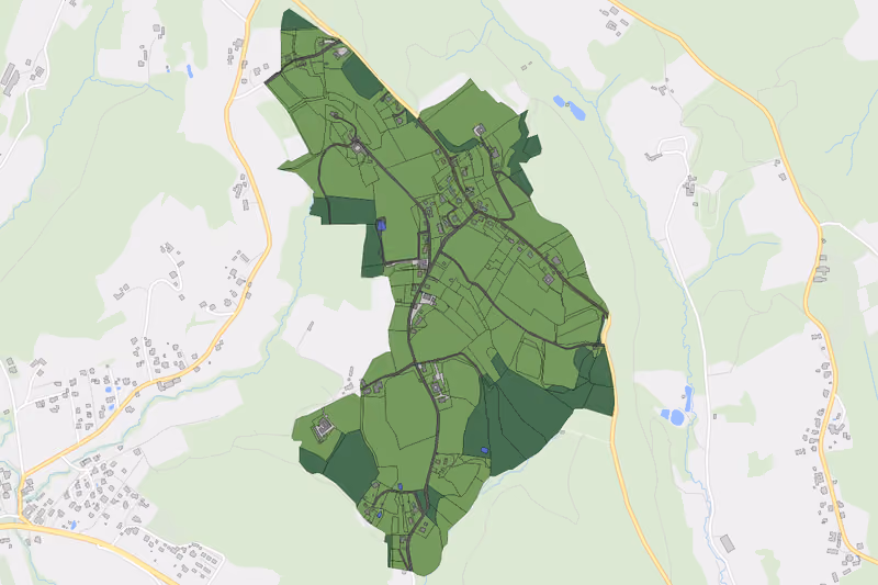 Kartenvorschau des Bodenverbrauchs der KG Nestelberg