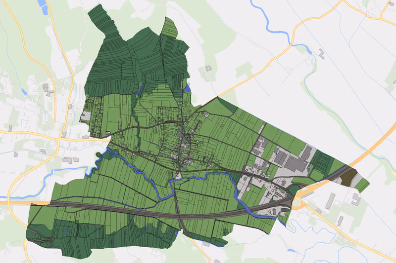 Kartenvorschau des Bodenverbrauchs der KG Neudorf