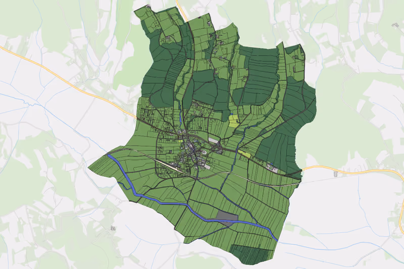 Kartenvorschau des Bodenverbrauchs der KG Söchau