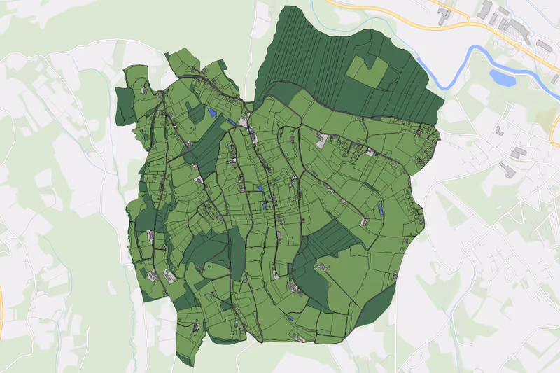 Kartenvorschau des Bodenverbrauchs der KG Stadtbergen