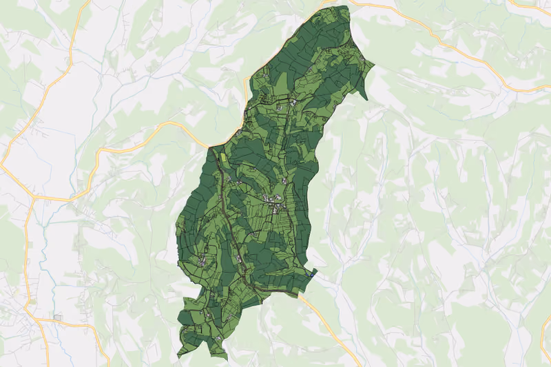 Kartenvorschau des Bodenverbrauchs der KG Edelstauden