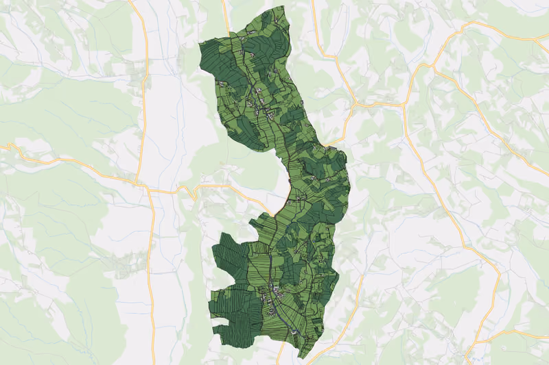Kartenvorschau des Bodenverbrauchs der KG Unterzirknitz