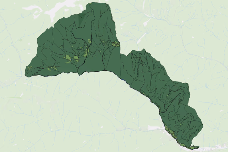 Kartenvorschau des Bodenverbrauchs der KG Gamsgraben