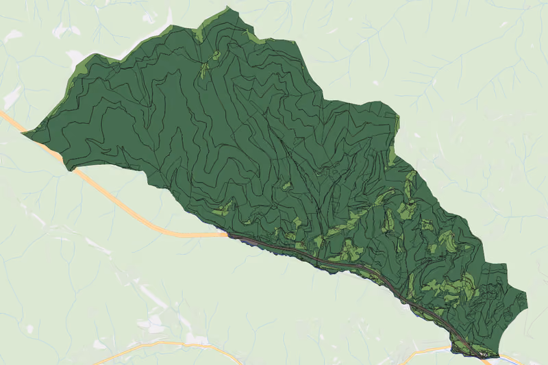 Kartenvorschau des Bodenverbrauchs der KG Kleinthal