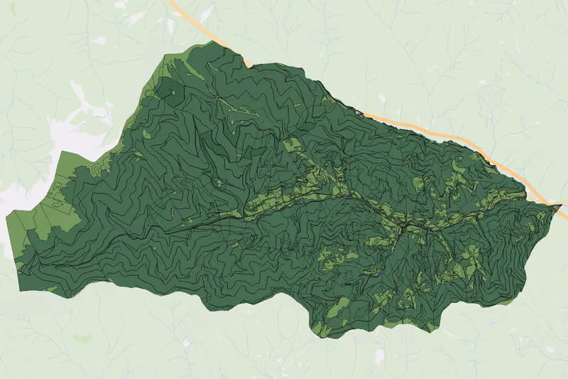 Kartenvorschau des Bodenverbrauchs der KG Neuhof