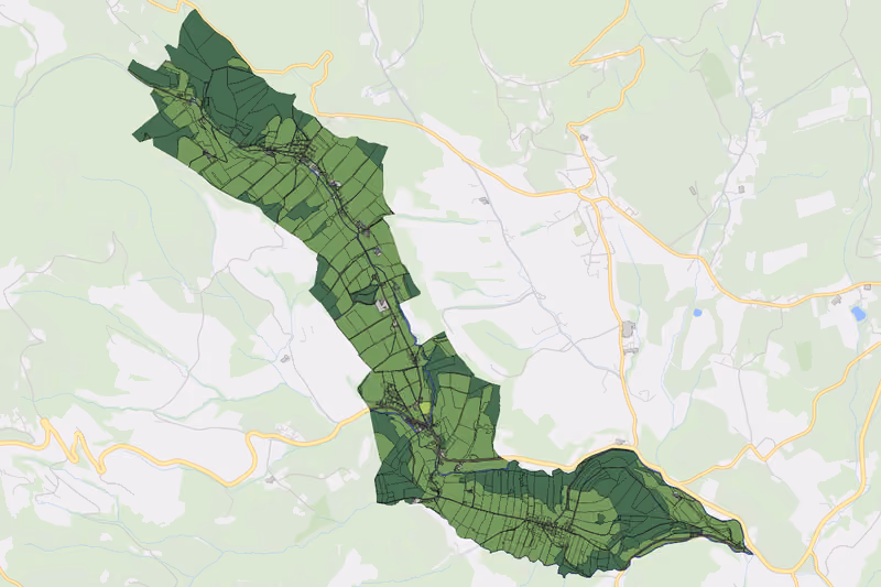 Kartenvorschau des Bodenverbrauchs der KG Tulwitzdorf