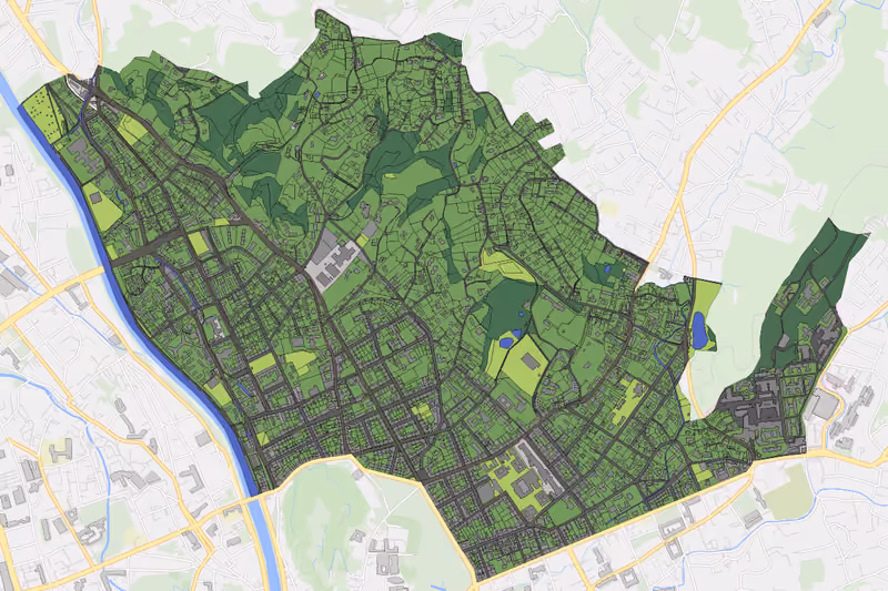 Kartenvorschau des Bodenverbrauchs der KG Geidorf