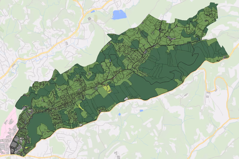 Kartenvorschau des Bodenverbrauchs der KG Stifting