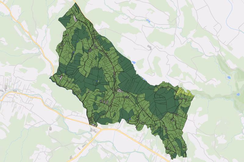 Kartenvorschau des Bodenverbrauchs der KG Affenberg