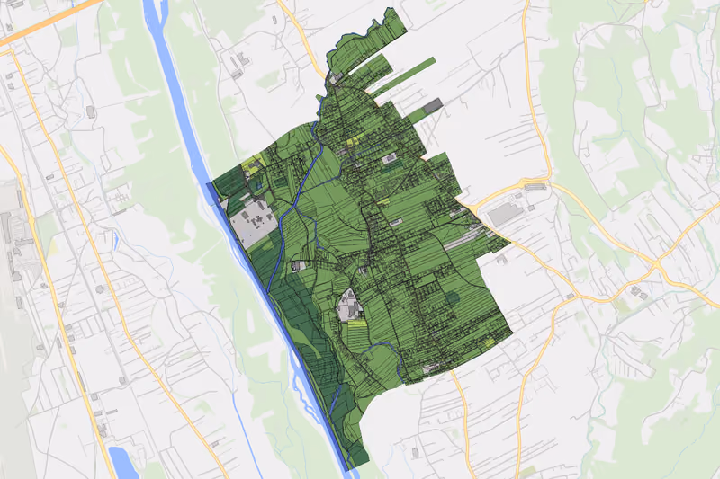 Kartenvorschau des Bodenverbrauchs der KG Gössendorf