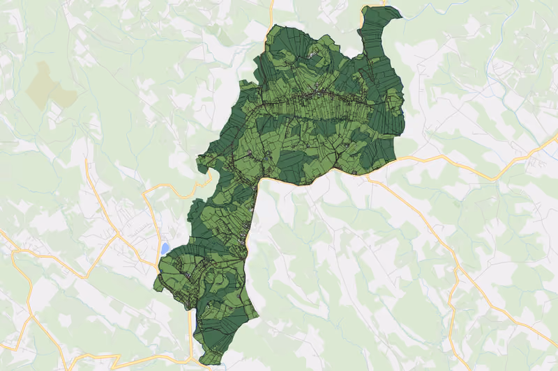 Kartenvorschau des Bodenverbrauchs der KG Gschwendt