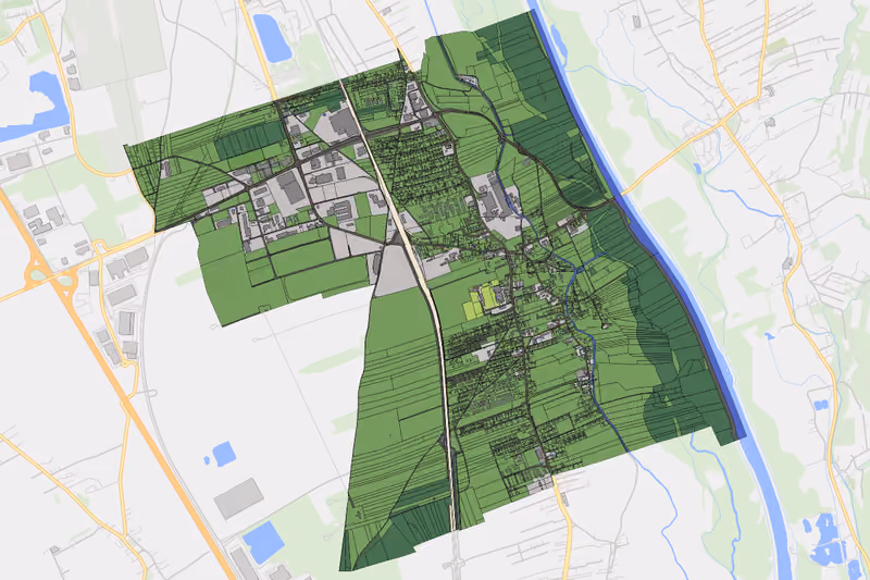 Kartenvorschau des Bodenverbrauchs der KG Kalsdorf