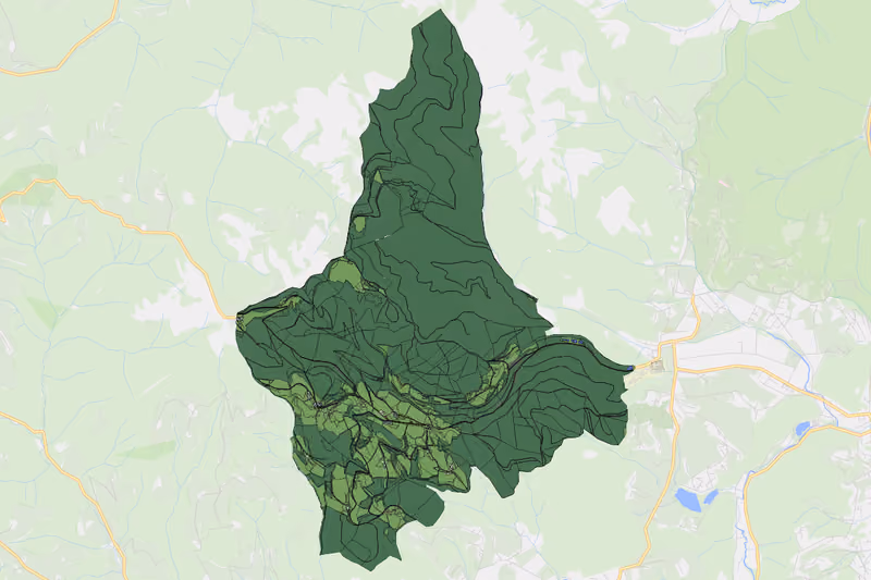 Kartenvorschau des Bodenverbrauchs der KG Kehr und Plesch