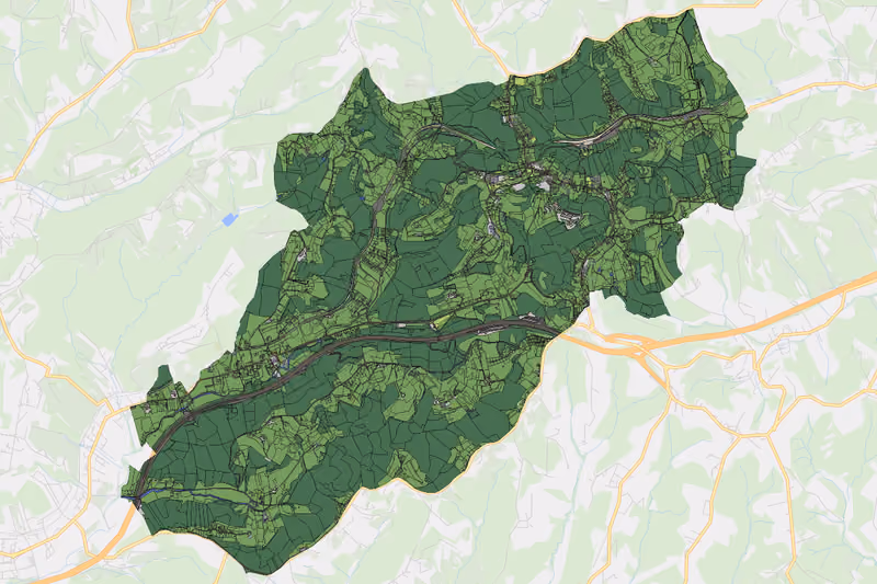 Kartenvorschau des Bodenverbrauchs der KG Laßnitzhöhe