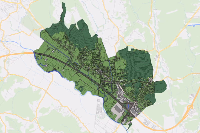 Kartenvorschau des Bodenverbrauchs der KG Lieboch