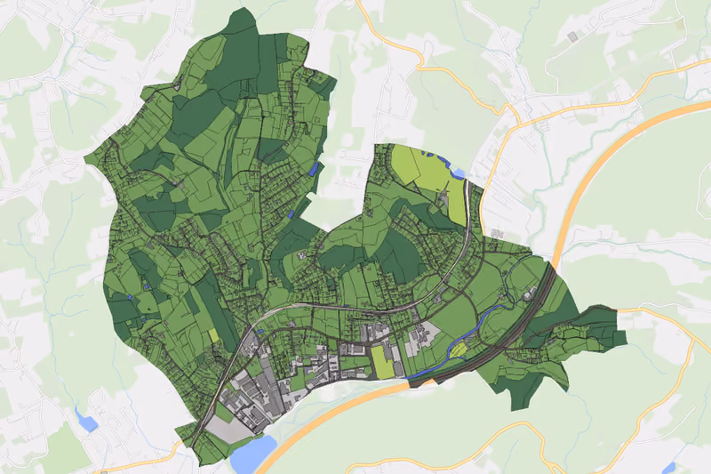 Kartenvorschau des Bodenverbrauchs der KG Messendorf