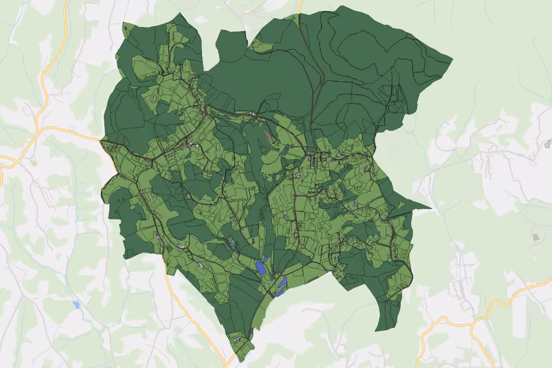 Kartenvorschau des Bodenverbrauchs der KG Plankenwarth