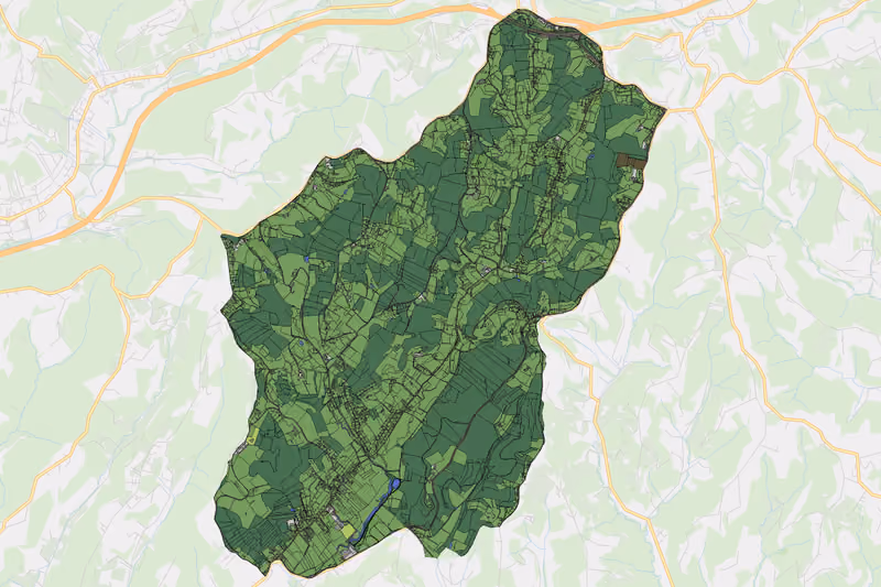 Kartenvorschau des Bodenverbrauchs der KG Premstätten bei Vasoldsberg