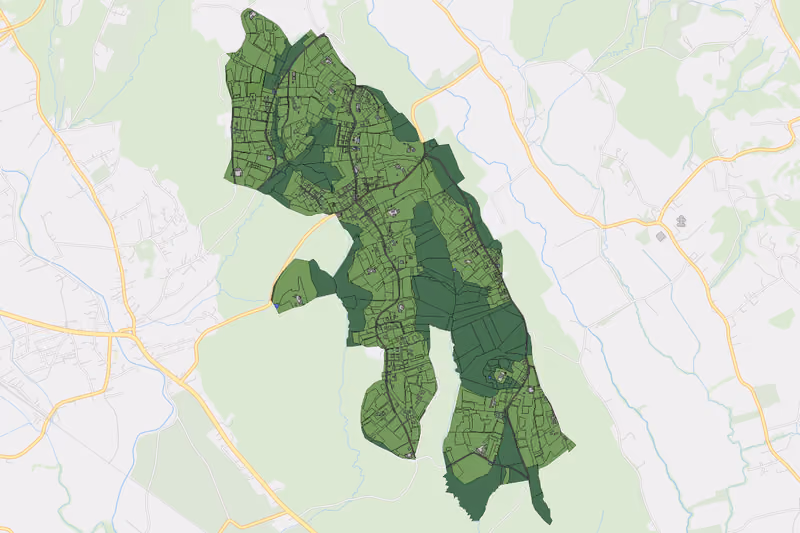 Kartenvorschau des Bodenverbrauchs der KG Schadendorfberg
