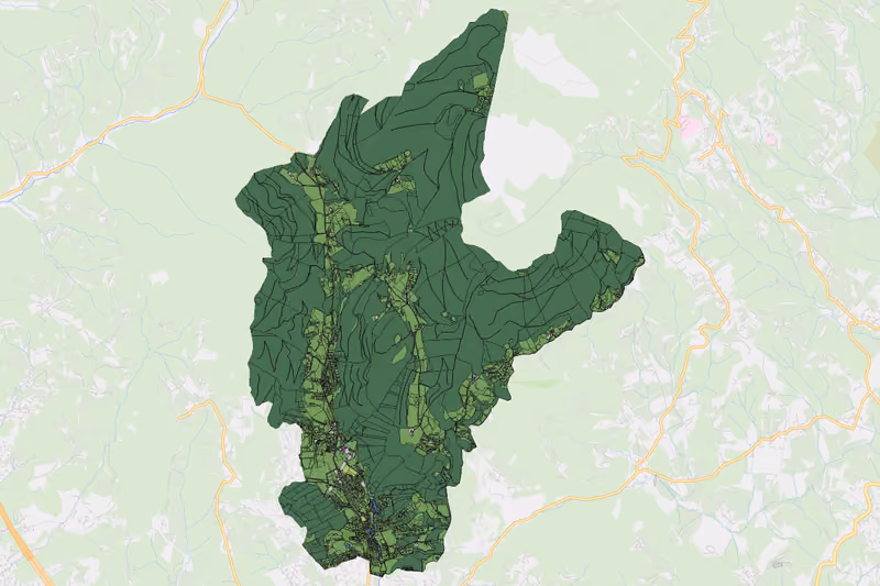 Kartenvorschau des Bodenverbrauchs der KG Stattegg
