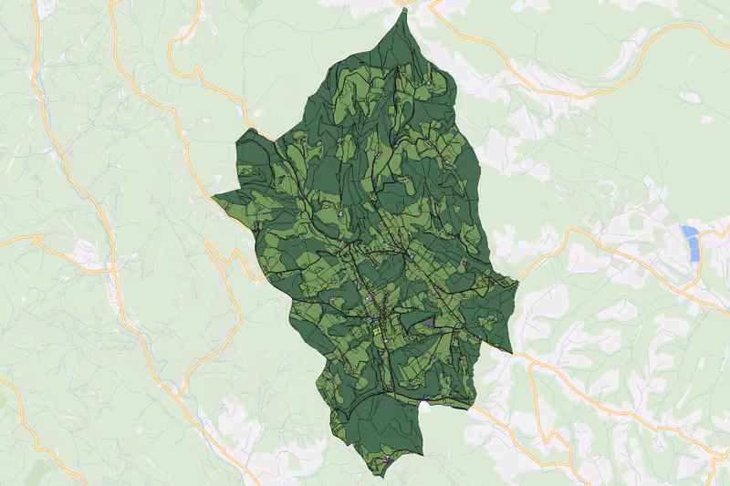 Kartenvorschau des Bodenverbrauchs der KG Stiwoll