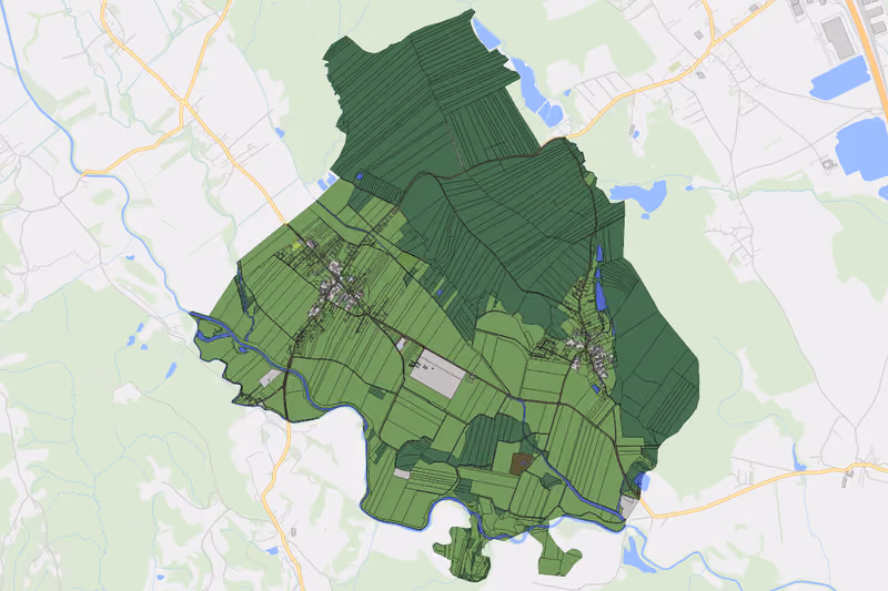 Kartenvorschau des Bodenverbrauchs der KG Zwaring