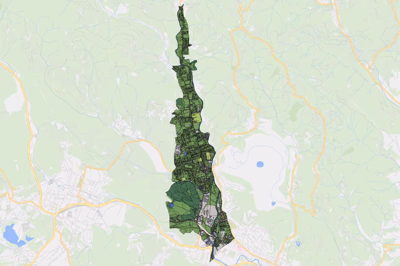 Kartenvorschau des Bodenverbrauchs der KG Bärnbach