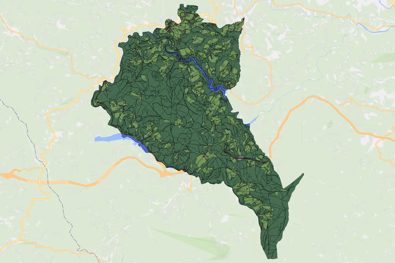 Kartenvorschau des Bodenverbrauchs der KG Edelschrott