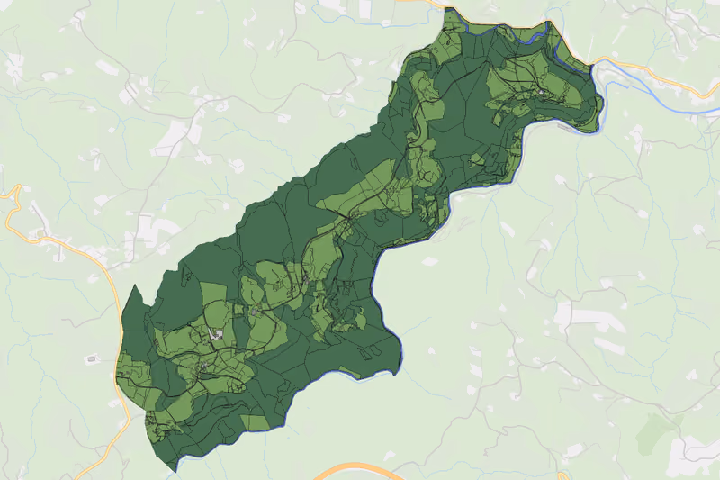 Kartenvorschau des Bodenverbrauchs der KG Großwöllmiß