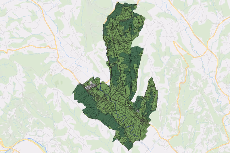 Kartenvorschau des Bodenverbrauchs der KG Kalchberg