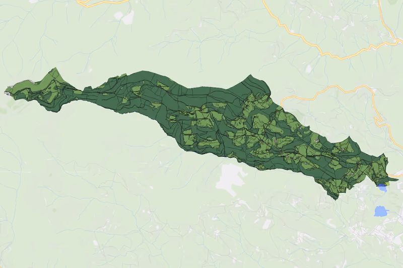 Kartenvorschau des Bodenverbrauchs der KG Kemetberg
