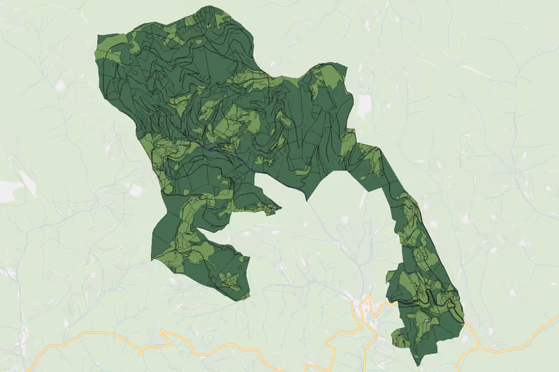 Kartenvorschau des Bodenverbrauchs der KG Kleinalpe